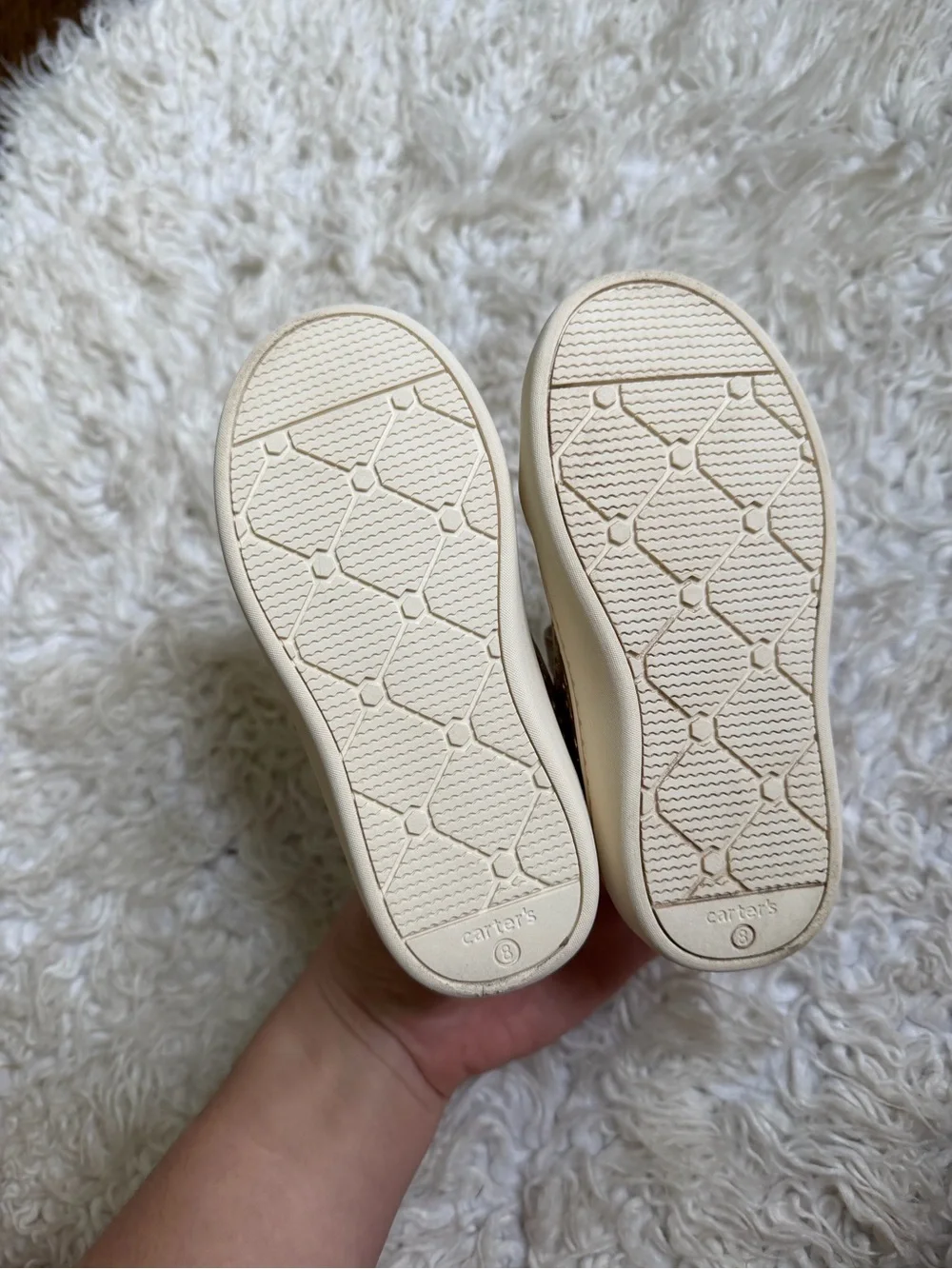 Carter's Metallic Gold Toddler Sneakers with Hook-and-Loop Strap